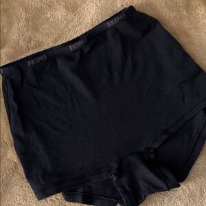 Skims NEW Navy Cotton Jersey Logo Boyshorts
